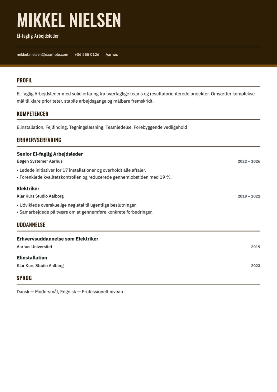 Workshop resume preview