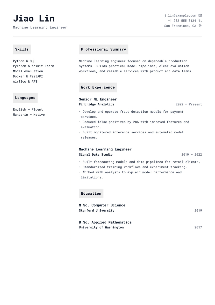 Data System Logs resume preview