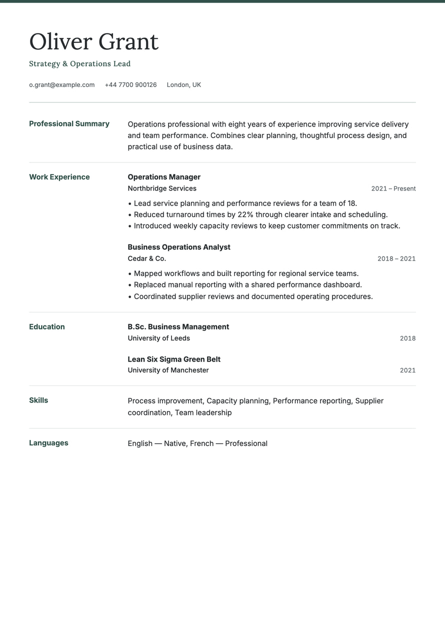 Meridian resume preview