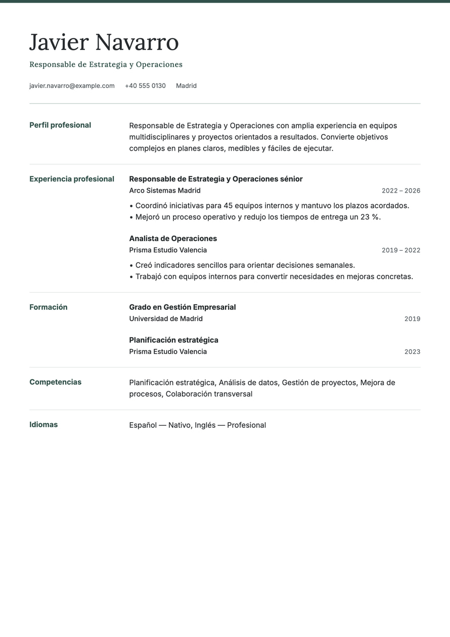 Meridian resume preview