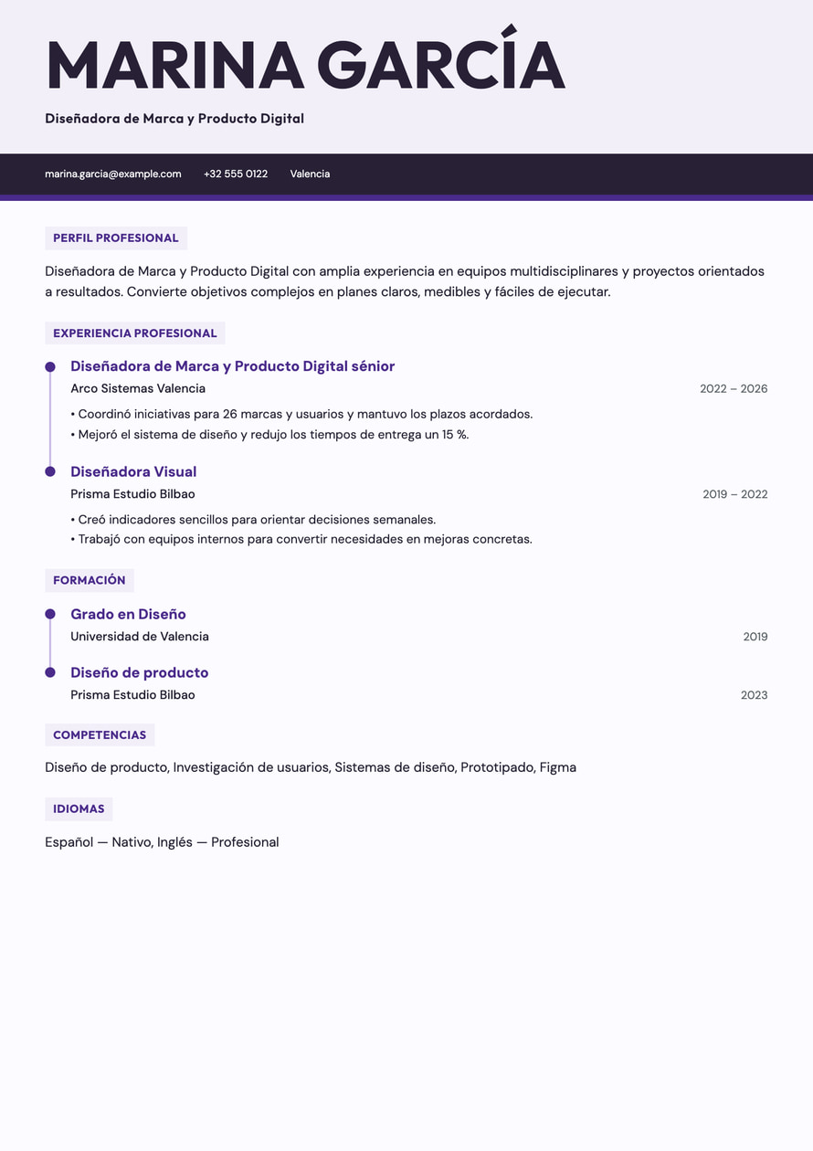 Offset resume preview