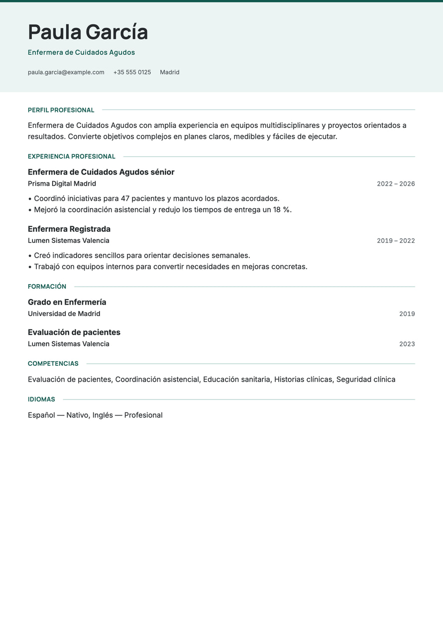 Pulse resume preview