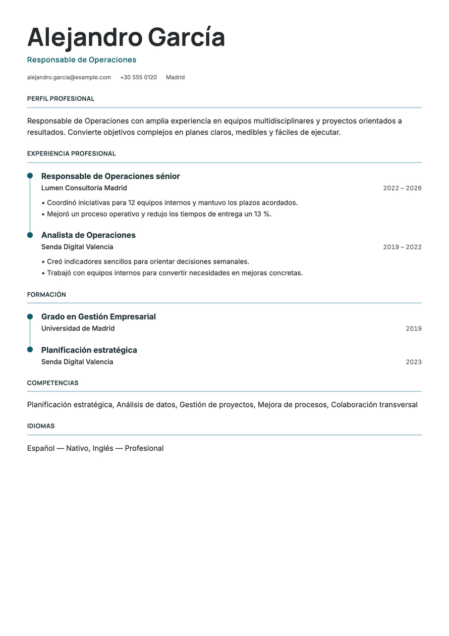 Tempo resume preview