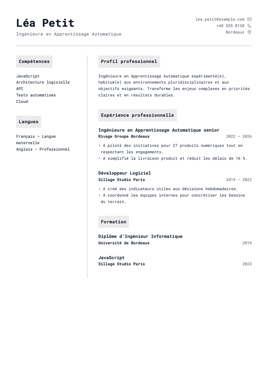 Data System Logs resume preview