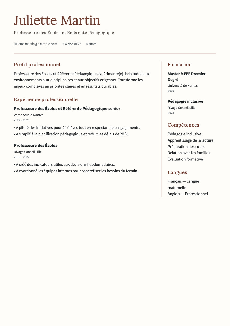 Kindred resume preview
