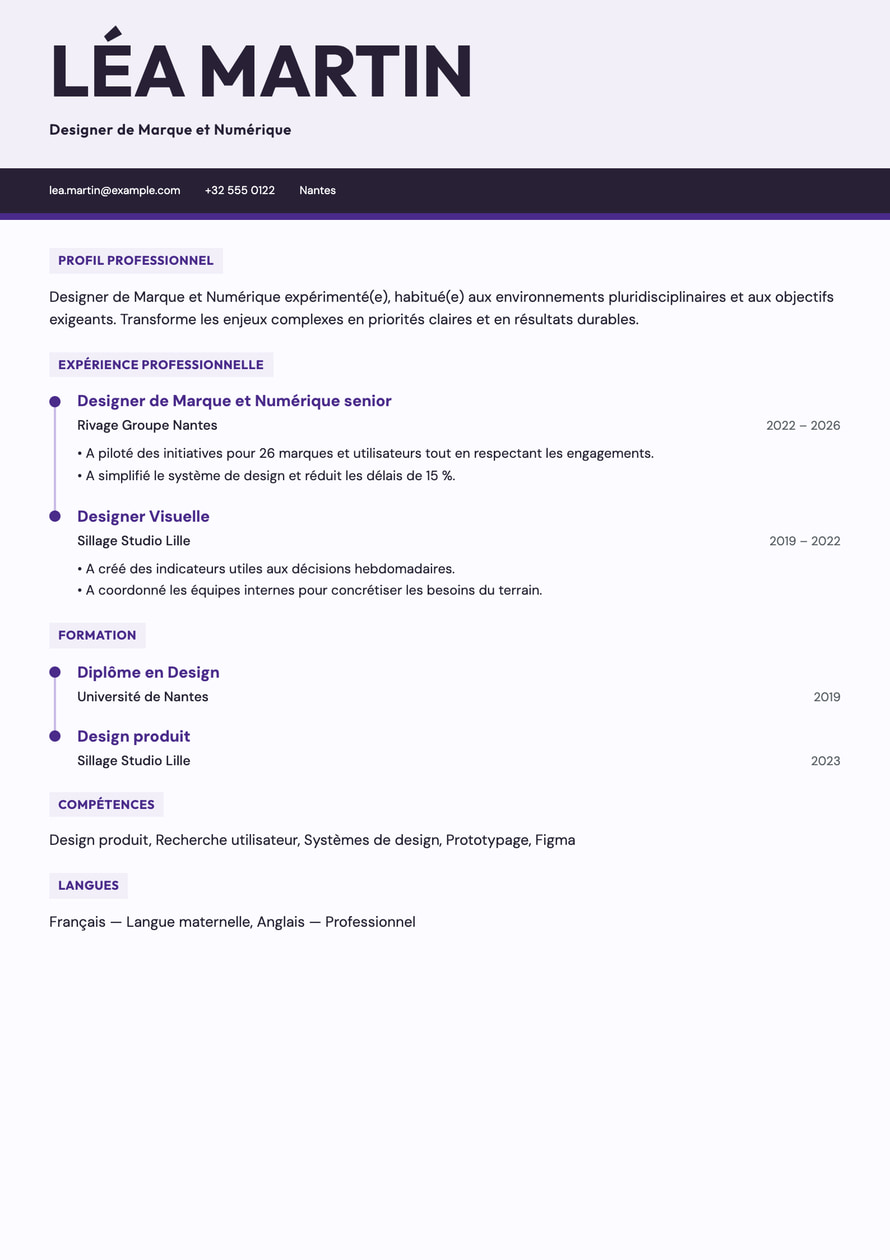 Offset resume preview