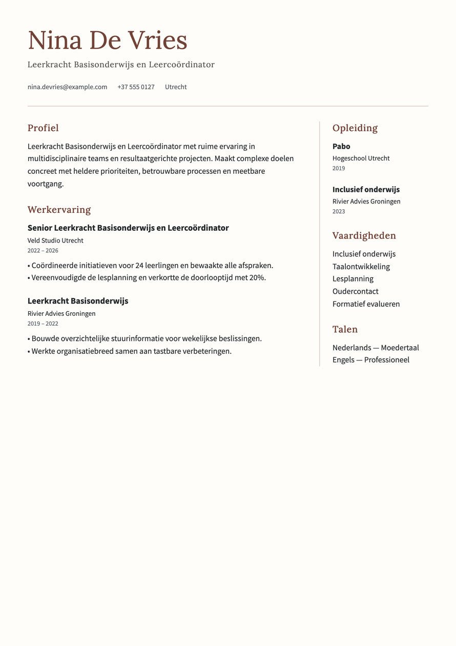 Kindred resume preview