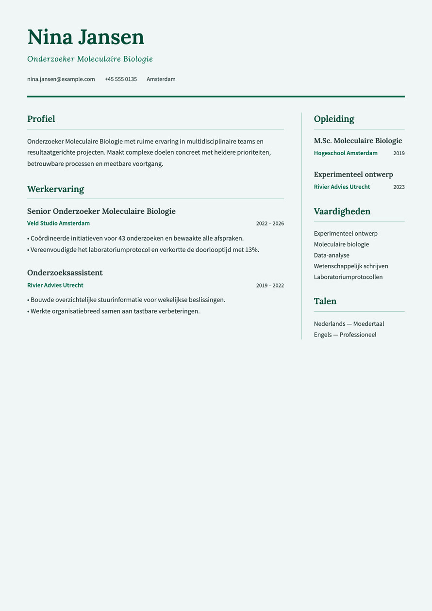 Research Academic resume preview