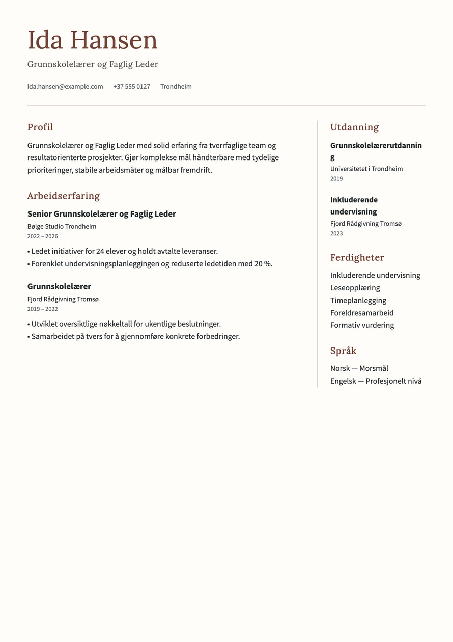Kindred resume preview