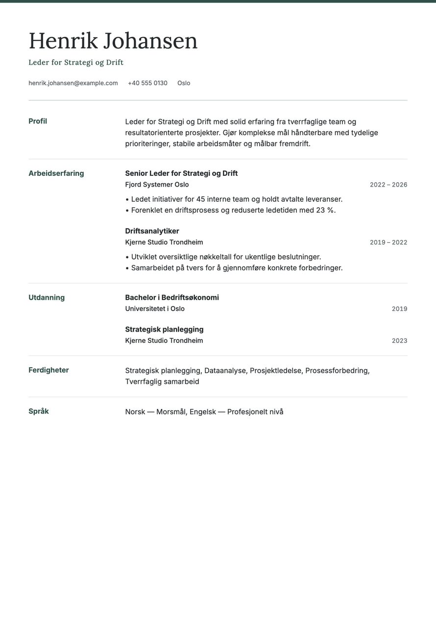 Meridian resume preview