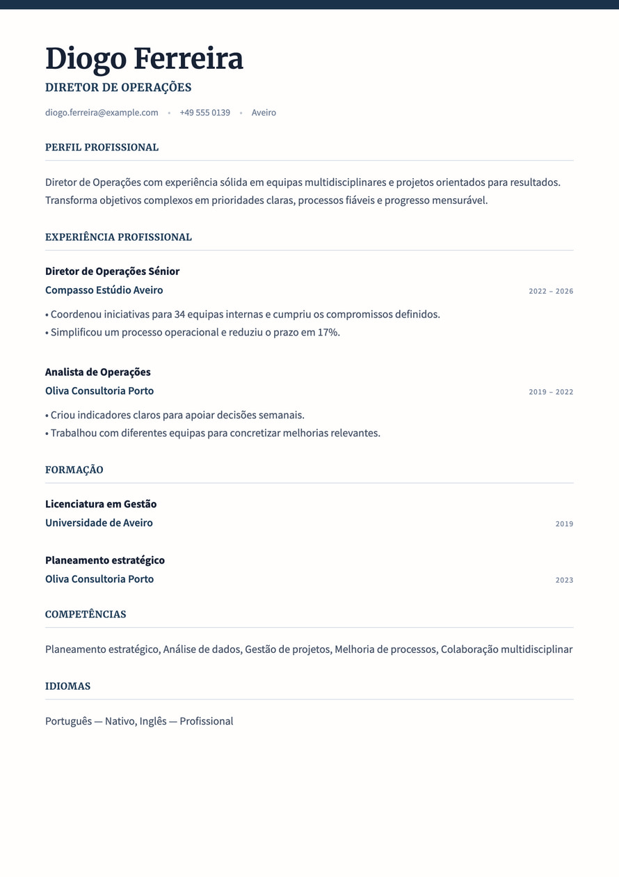 Executive Ledger resume preview