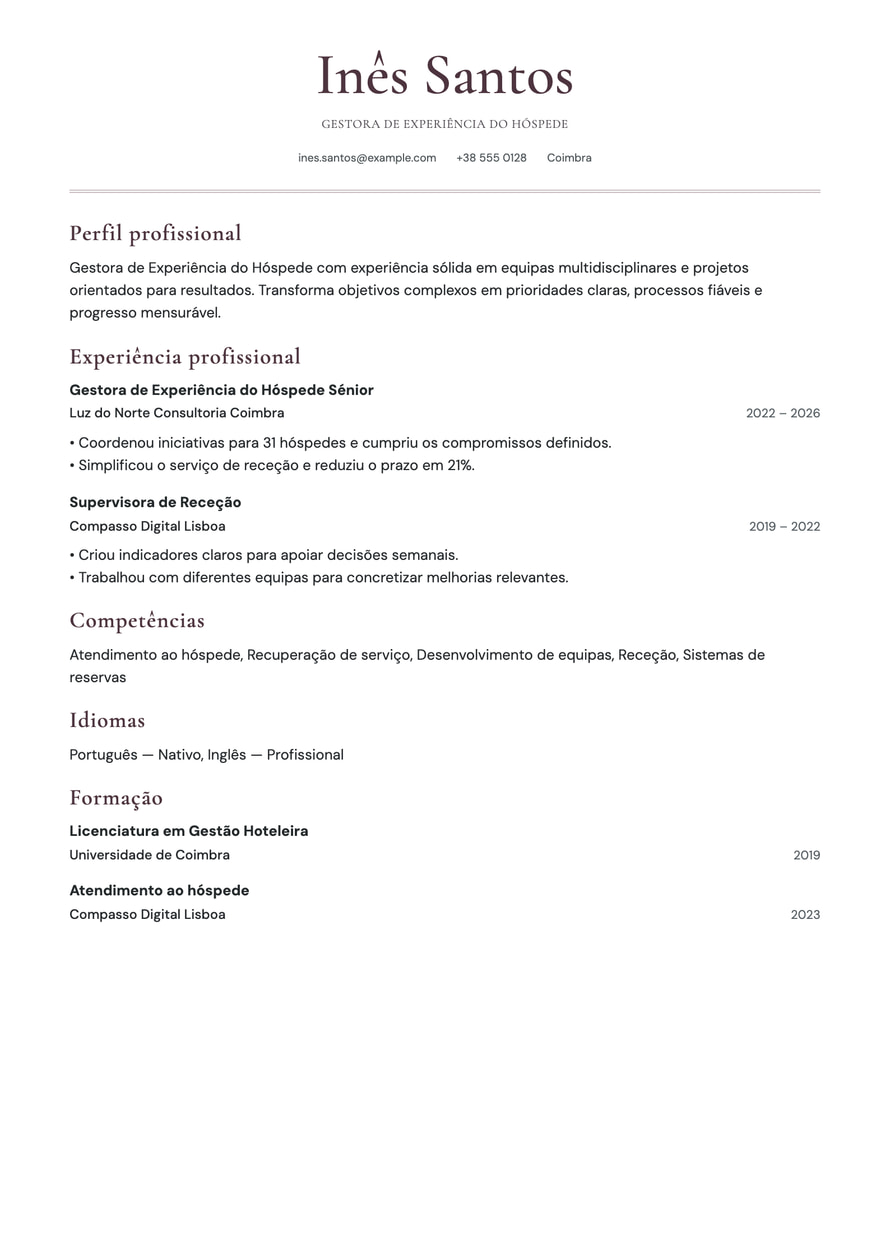 Maison resume preview