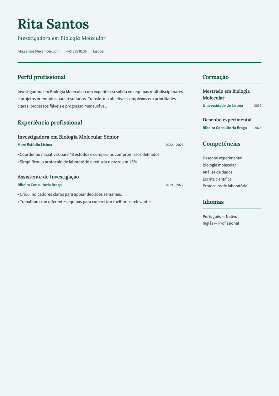 Research Academic resume preview