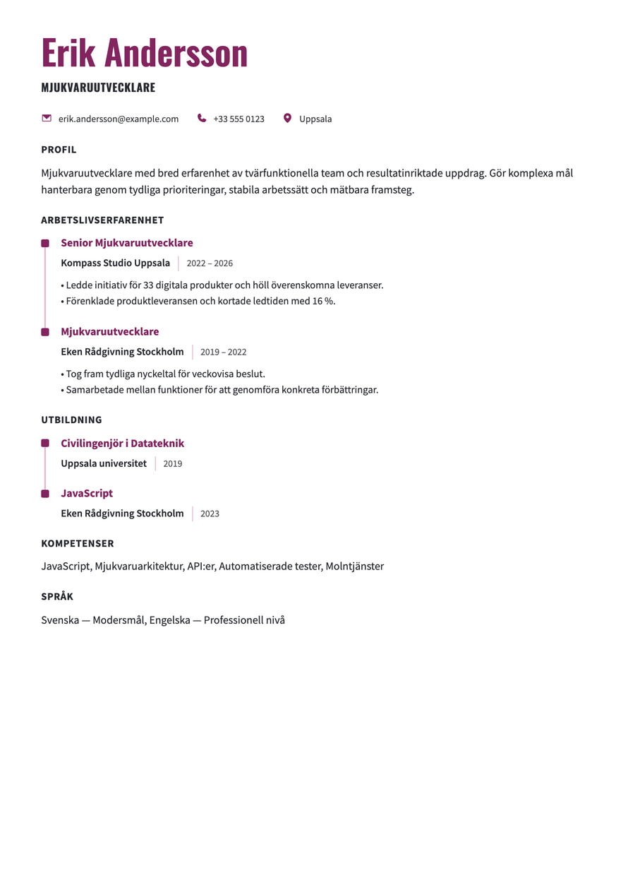Vertex resume preview