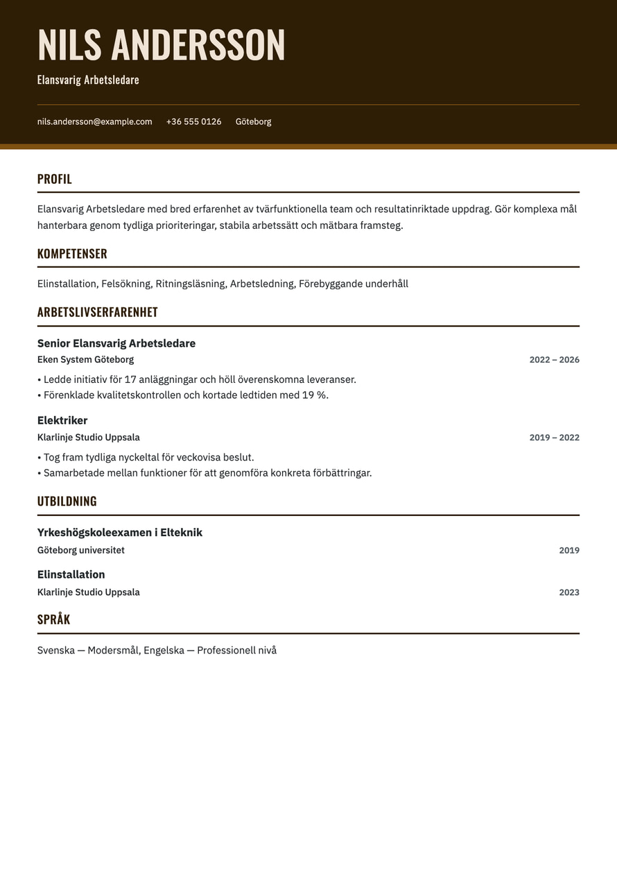 Workshop resume preview