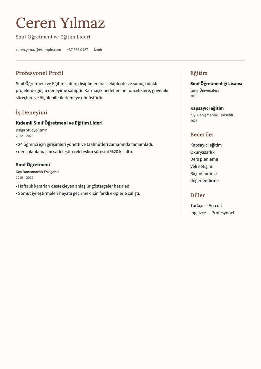 Kindred resume preview