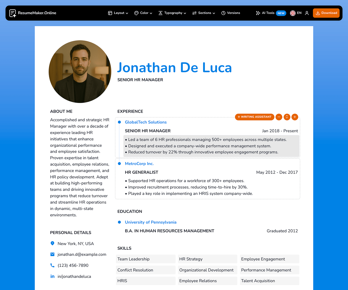 resume builder